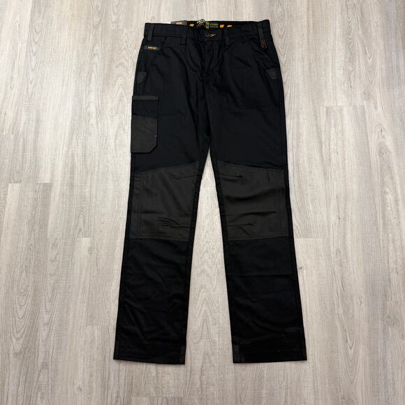 Ariat Rebar M5 Straight DuraStretch Cargo Pants Men's 33x36 Black Workwear NEW